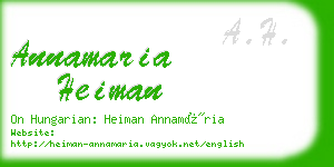 annamaria heiman business card